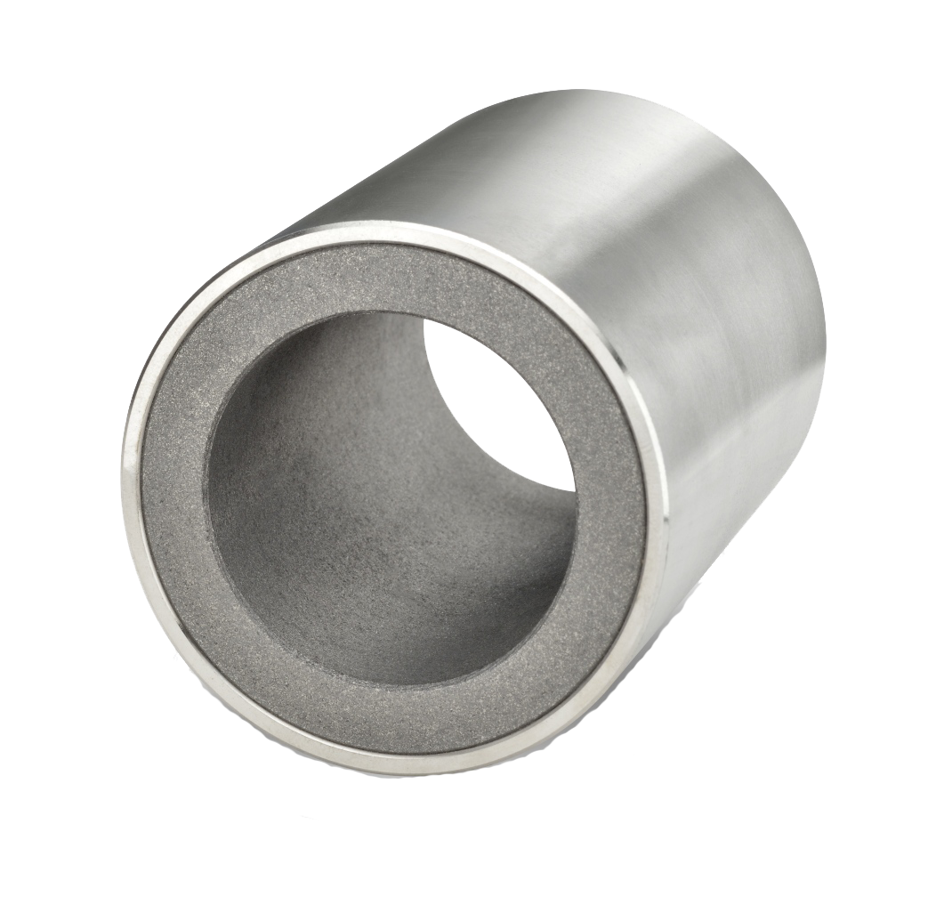 Graphalloy graphite metal bushing in a stainless steel housing